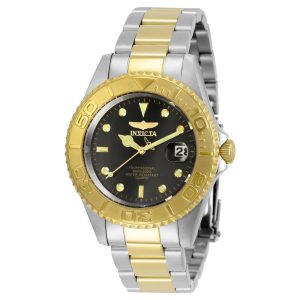 Relógio Masculino Pro Diver Invicta 29941 Prata e Dourado