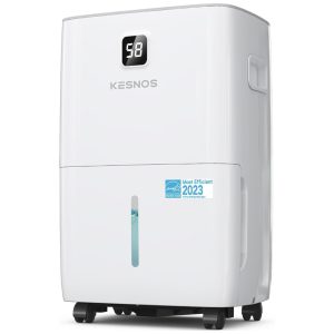Desumidificador Kesnos 3785 Litros Economia Energética para Residências com Mangueira de Drenagem Display LED e Reservatório de 4L
