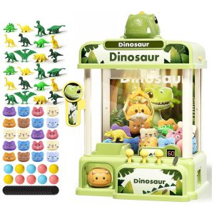 Máquina de Garra Dinossauro STACTCUTE 78 Peças Mini Arcade Eletrônico 24 cm USB e Pilhas Para Crianças 3-8 Anos