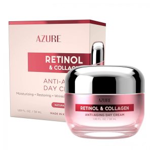 Creme Facial Anti Idade com Retinol e Colágeno para Mulheres 50ml AZURE KOSMETICS 689513269014 Rosa