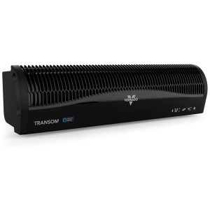 Ventilador de Janela com Alexa 4 Velocidades Modo de Exaustão Reversível 110V Vornado TRANSOM AE Preto