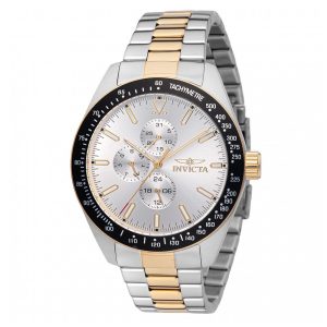 Relógio Masculino Invicta Aviator Storm 45mm Dourado Aço 48861