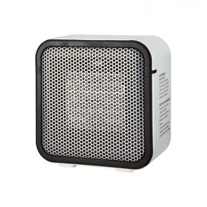 Mini Aquecedor Elétrico Cerâmico Pessoal Portátil 110V 500W AMZ Branco