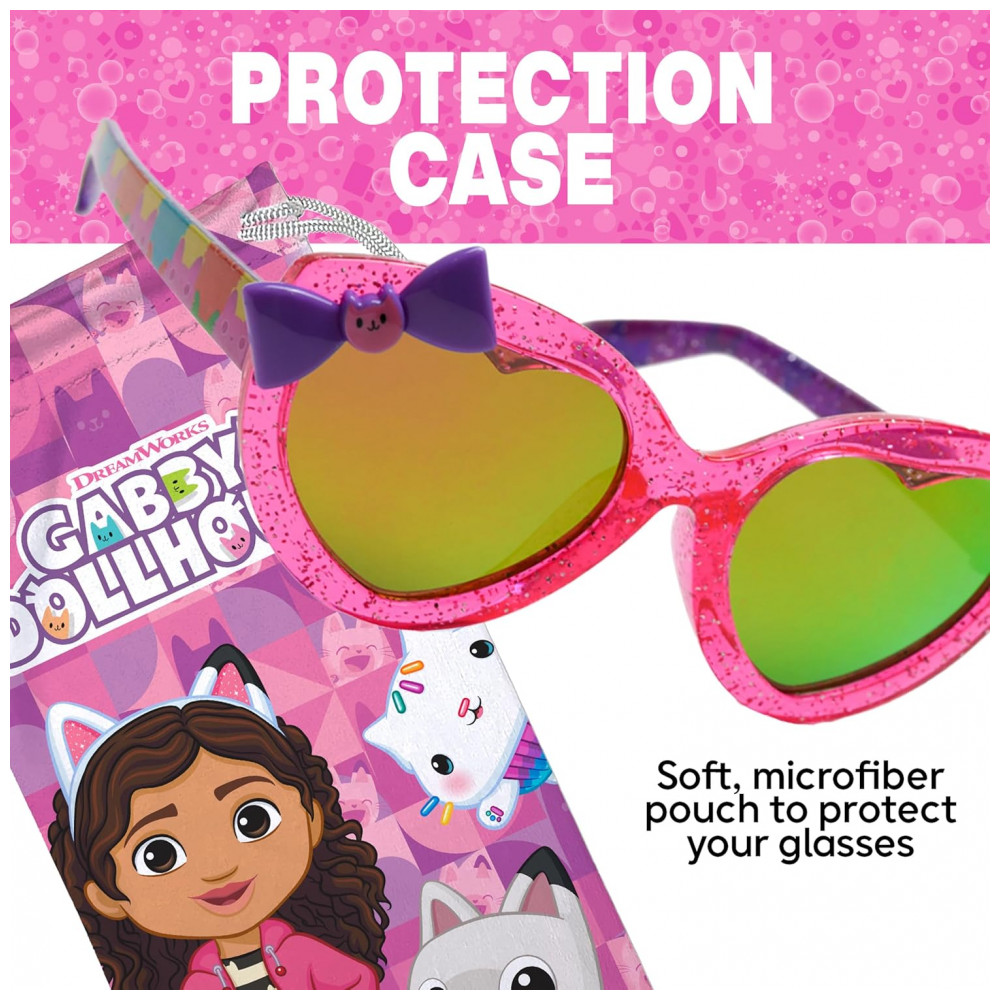 Óculos de Sol Sun-Staches Gabbys Dollhouse: Estilosos, Confortáveis, Duráveis e com Proteção UV, Oficialmente Licenciados, 51mm, Rosa - Imagem 5
