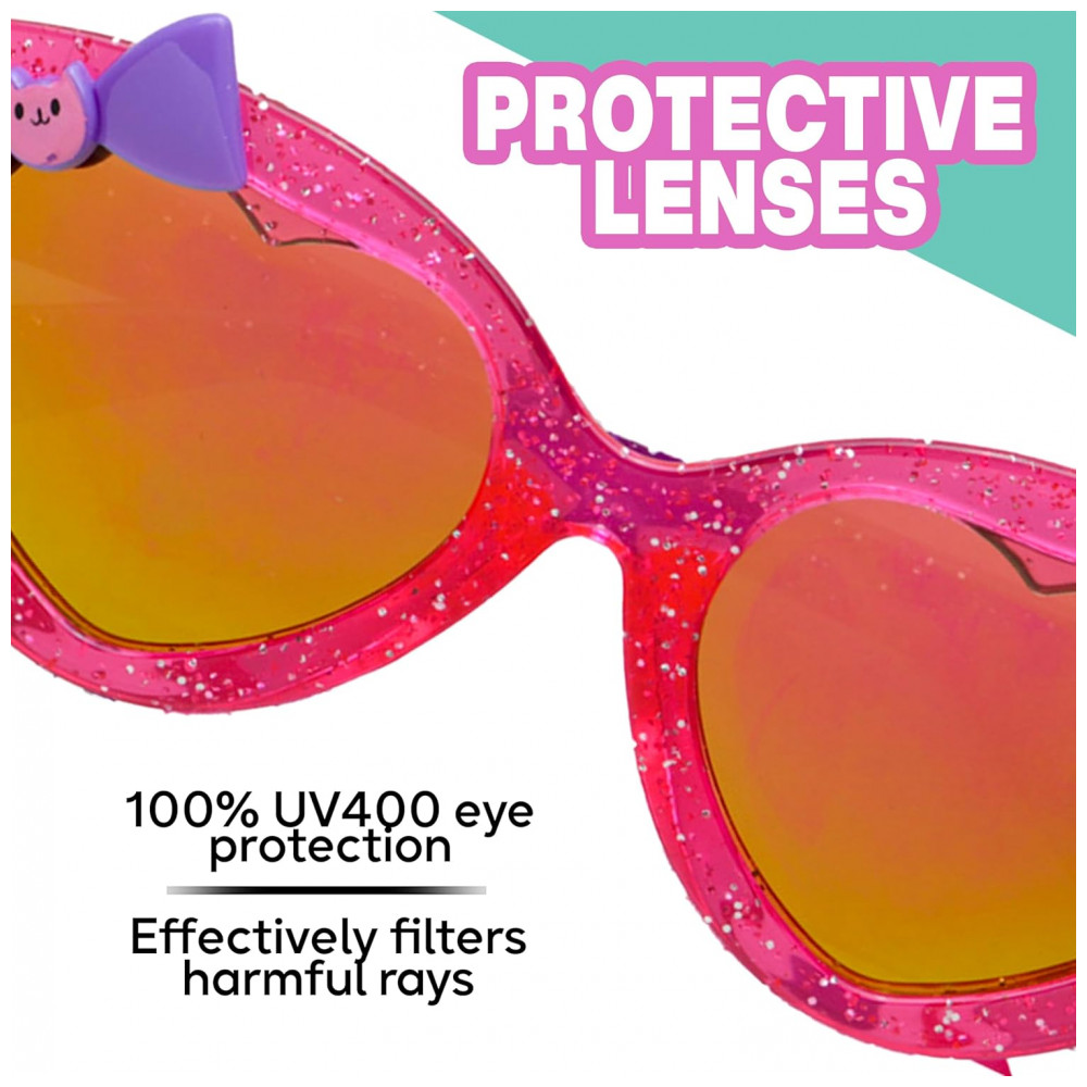 Óculos de Sol Sun-Staches Gabbys Dollhouse: Estilosos, Confortáveis, Duráveis e com Proteção UV, Oficialmente Licenciados, 51mm, Rosa - Imagem 6