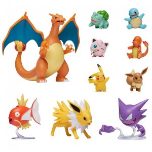 Conjunto de figuras Pokémon Official Ultimate Battle Figure 10-Pack com 10 personagens colecionáveis