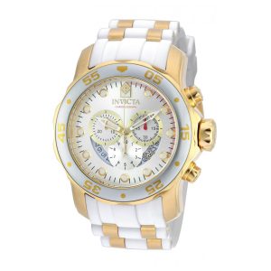 Relógio Masculino Invicta Pro Diver 48mm Dourado Branco 20291