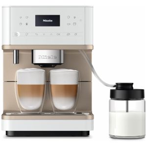 Máquina de Café Automática 18L com OneTouch Sistema Aromático 8 Perfis Individuais e Wi-fi 110V Miele CM6360 Branca