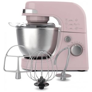 Batedeira Elétrica de Bancada 4 Litros 7 Velocidades em Aço Inoxidável 110V 300W Hamilton Beach Rosa