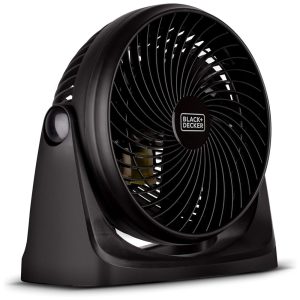 Ventilador de Mesa Turbo Portátil com Inclinação Ajustável para Resfriamento Silencioso 110V 21W BLACK DECKER BFTU107 Preto