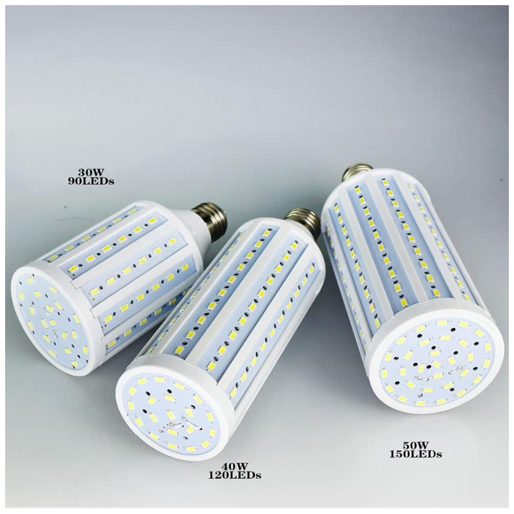 Lâmpada LED Milho YSJX 12W E27 5730SMD, Luz Branco Quente, Econômica para Casa, Escritório e Corredor - Iluminação Durável e Eficiente,Generic - Imagem 4