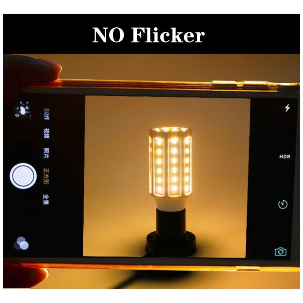 Lâmpada LED Milho YSJX 12W E27 5730SMD, Luz Branco Quente, Econômica para Casa, Escritório e Corredor - Iluminação Durável e Eficiente,Generic - Imagem 6