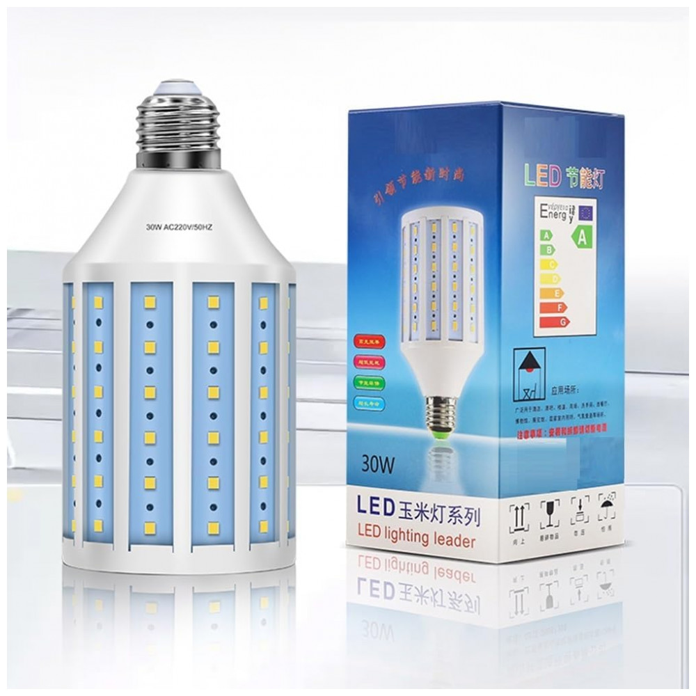 Lâmpada LED Milho YSJX 12W E27 5730SMD, Luz Branco Quente, Econômica para Casa, Escritório e Corredor - Iluminação Durável e Eficiente,Generic - Imagem 7