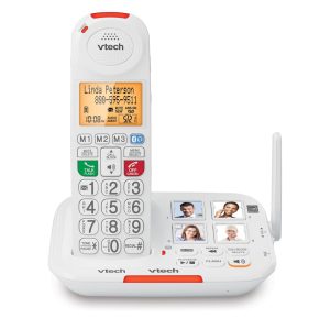 Telefone sem Fio para Sênior com Botão e Visor Grande VTECH SN5127 Branco