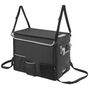 BougeRV Frigobar Cooler Elétrico Automotivo Portátil 40L 12V 60W Preto