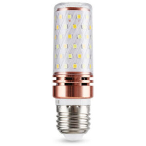 Lâmpada de Vela de LED, Conjunto com 10 Lâmpadas LED E27 de 12W para Iluminação de Candelabro, Luz Ambiente Aconchegante - Miluqike