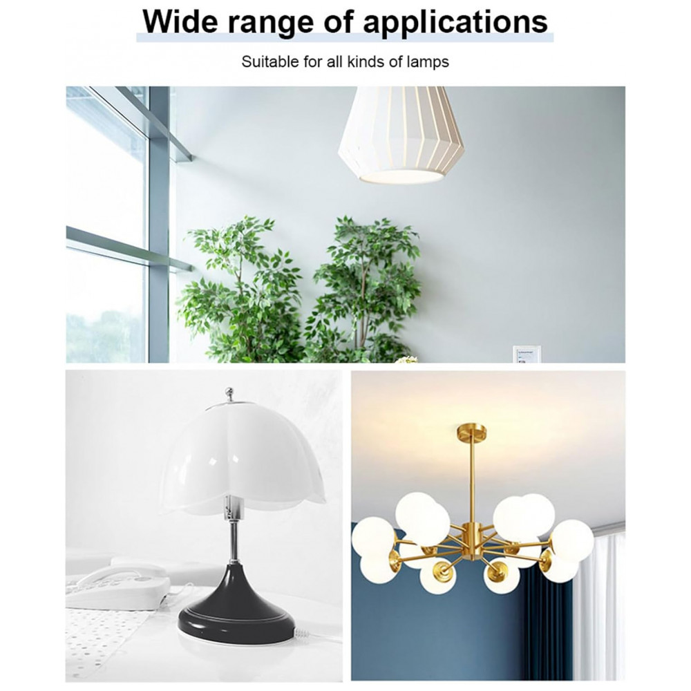 Lâmpada de Vela de LED, Conjunto com 10 Lâmpadas LED E27 de 12W para Iluminação de Candelabro, Luz Ambiente Aconchegante - Miluqike - Imagem 5