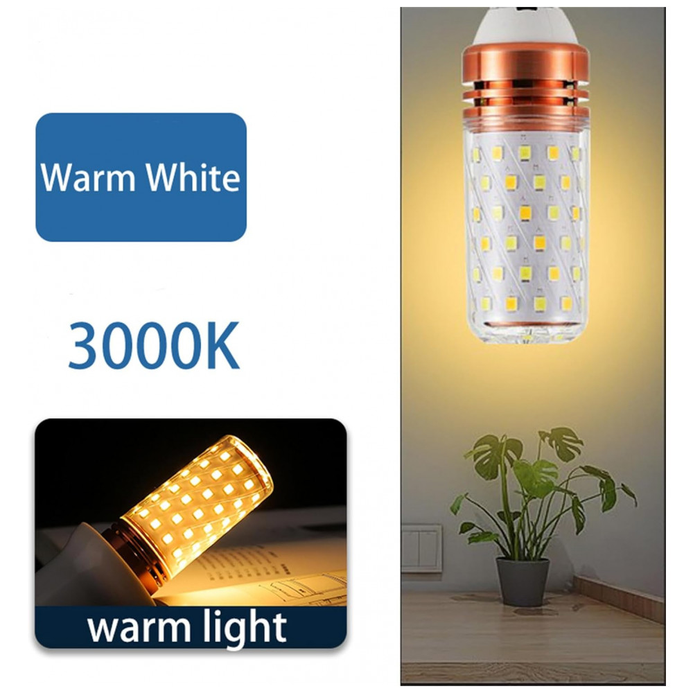 Lâmpada de Vela de LED, Conjunto com 10 Lâmpadas LED E27 de 12W para Iluminação de Candelabro, Luz Ambiente Aconchegante - Miluqike - Imagem 7