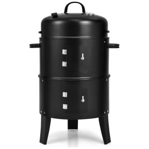 G644 Churrasqueira à Carvão rtátil e Compacto serve até 4 Pessoas GIANTEX G644 PO Preto