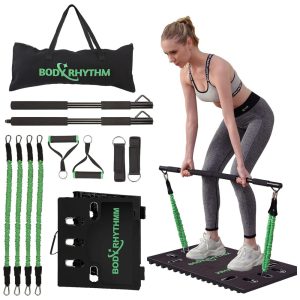 Kit de Acessórios Multifuncionais para Treino em Casa 8 Peças BODY RHYTHM Preto