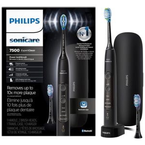 ExpertClean Escova de Dentes Elétrica recarregável com Bluetooth 1 unidade preta PHILIPS SONICARE HX9690 05 Preto