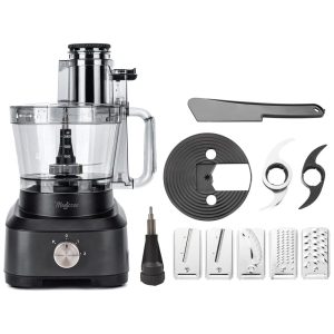 Processador de Alimentos até 14 Xícaras com Lâminas e Acessórios Magiccos 110V 700W Preto