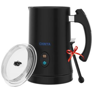 Espumador Elétrico Automático 300 mL Aço Inoxidável 110v CHINYA Preto