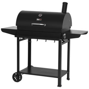 Churrasqueira a Carvão com Cesta Frontal e Rodas para Quintais ao Ar Livre Royal Gourmet CC1830T Preta