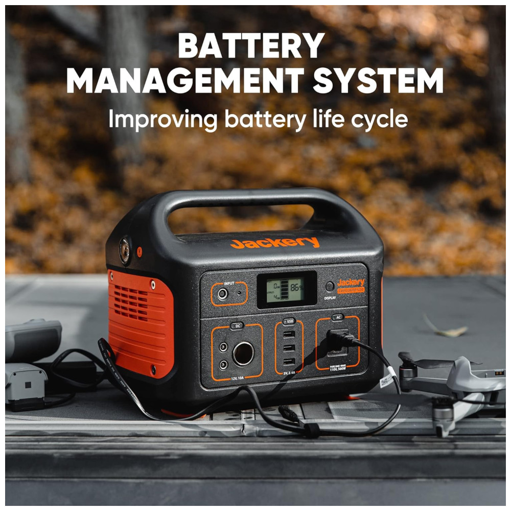 Jackery Gerador Acumulador de energia Elétrico Solar c USB portátil 100W 110V 1000W c 1 tomada - Imagem 4