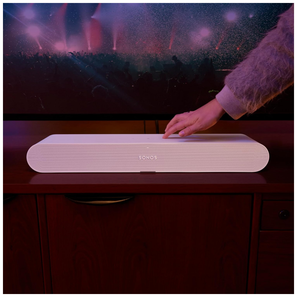 Sonos Essential Soundbar Compacta para TV com Som Claro, Controles Touch, Wi-Fi, Apple AirPlay 2, e Apple HomeKit – Branco Fosco - Imagem 6