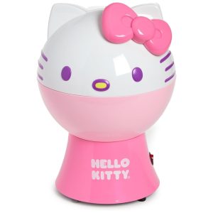 Pipoqueira Elétrica com Tema Hello Kitty Copo Medidor e Tampa que Vira Tigela de Servir 110V Uncanny Brands Rosa