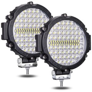 Farol Auxiliar para Carros 20000LM 210 W 10 60V 2 Peças LIGHTBOSS 7Inches LED driving lights for trucks Preto