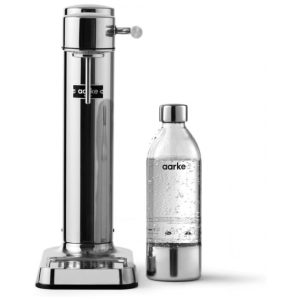 Máquina Sifão para Gaseificar Água com Garrafa de Plástico sem BPA Aarke Prata