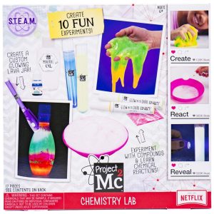 Kit de Química STEM com 10 Experimentos Divertidos e Interativos para Crianças Acima de 6 anos Projeto MC2