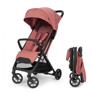 Carrinho de Bebê Inglesina Quid³ Rosa Aurora - Ultraleve 63 kg Dobrável com Uma Mão Capota XL UPF 50+ Assento com Tecido Respirável Compatível Bebê Conforto