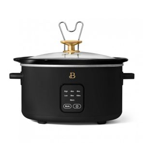 Panela elétrica Slow Cooker digital 4L Beautiful preta display touch programável 220V
