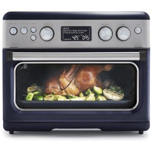 Forno Elétrico de Bancada 13 em 1 28L com Função Air Fryer Bandeja de Cerâmica Antiaderente e Prateleiras Ajustáveis 110V 1800W GreenPan Azul