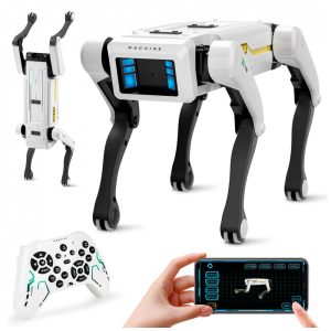 Cachorro robô inteligente Dingdongwu 30 ações controle por voz controle remoto e app brinquedo STEM interativo