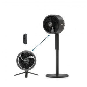 Ventilador Shark FlexBreeze pedestal e de mesa indoor & outdoor com fio e sem fio cinza escuro 110V