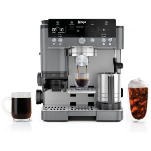 Máquina de Café Ninja Luxe Cafe Premier Series Espresso Gotejamento e Cold Brew Rápido Moedor Integrado Espumador HandsFree com Knock Box Filtro