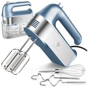 Batedeira de Mão Elétrica com Botão de Ejeção e 5 Velocidades 110V 450W LILPARTNER Azul