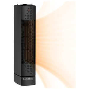 Aquecedor Elétrico Portátil de Cerâmica com 3 Modos e Termostato Ajustável 1500W 110V Lasko CT14101 Preto