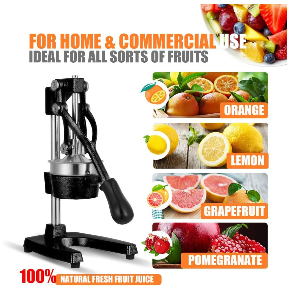 Gowintech Espremedor Manual Profissional Aço Inoxidável Preto - Imagem 4