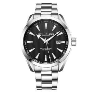 Relógio Masculino Stuhrling Forte 3953 Quartzo 42mm Prata