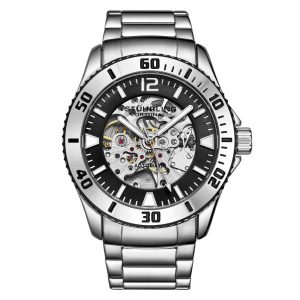 Relógio Automático Essence 3963 com Mostrador Preto da Stuhrling - Elegância e Precisão para o Seu Dia a Dia.
