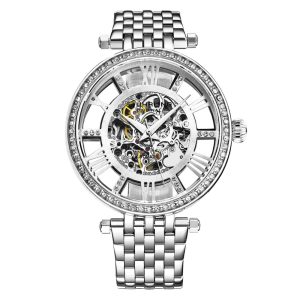 Relógio Automático Delphi 3944 38mm Aço Inoxidável Prateado com Mostrador Prateado Stuhrling