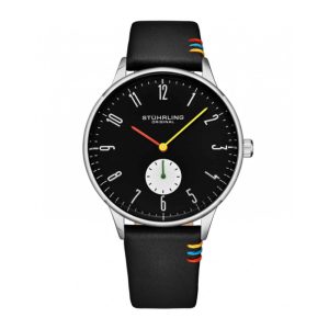Relógio Masculino Stuhrling Romania 4026 Quartzo 42mm Preto Clássico