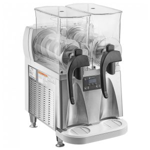 Máquina de Frozen Bunn 58000.0002 Ultra NX Branco e Aço Inoxidável Dupla de 1136 Litros com Tampas Planas 110V