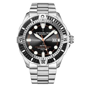 Relógio Masculino Stuhrling Astral 1005 Automático 45mm Prata