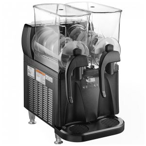 Máquina de Frozen Bunn 58000.0012 Ultra NX Preta Dupla de 1136 Litros com Tampas Planas 120V